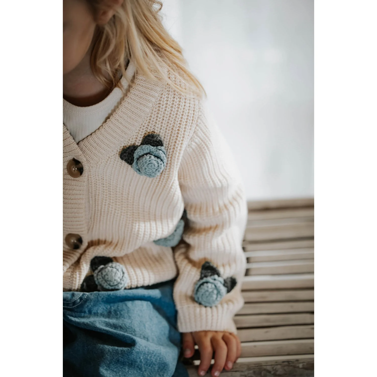 Fliink Sandshell Cool Flower Cardigan - Image 6
