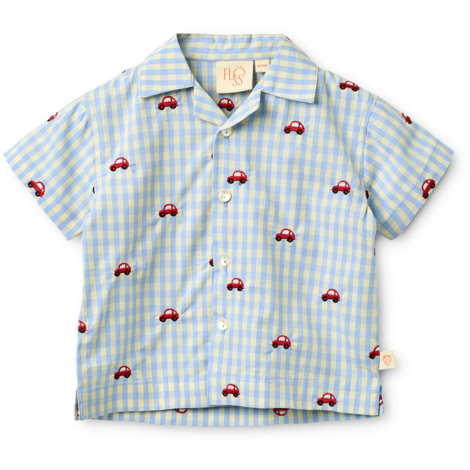 Flöss Blue Gingham Albert Skjorte