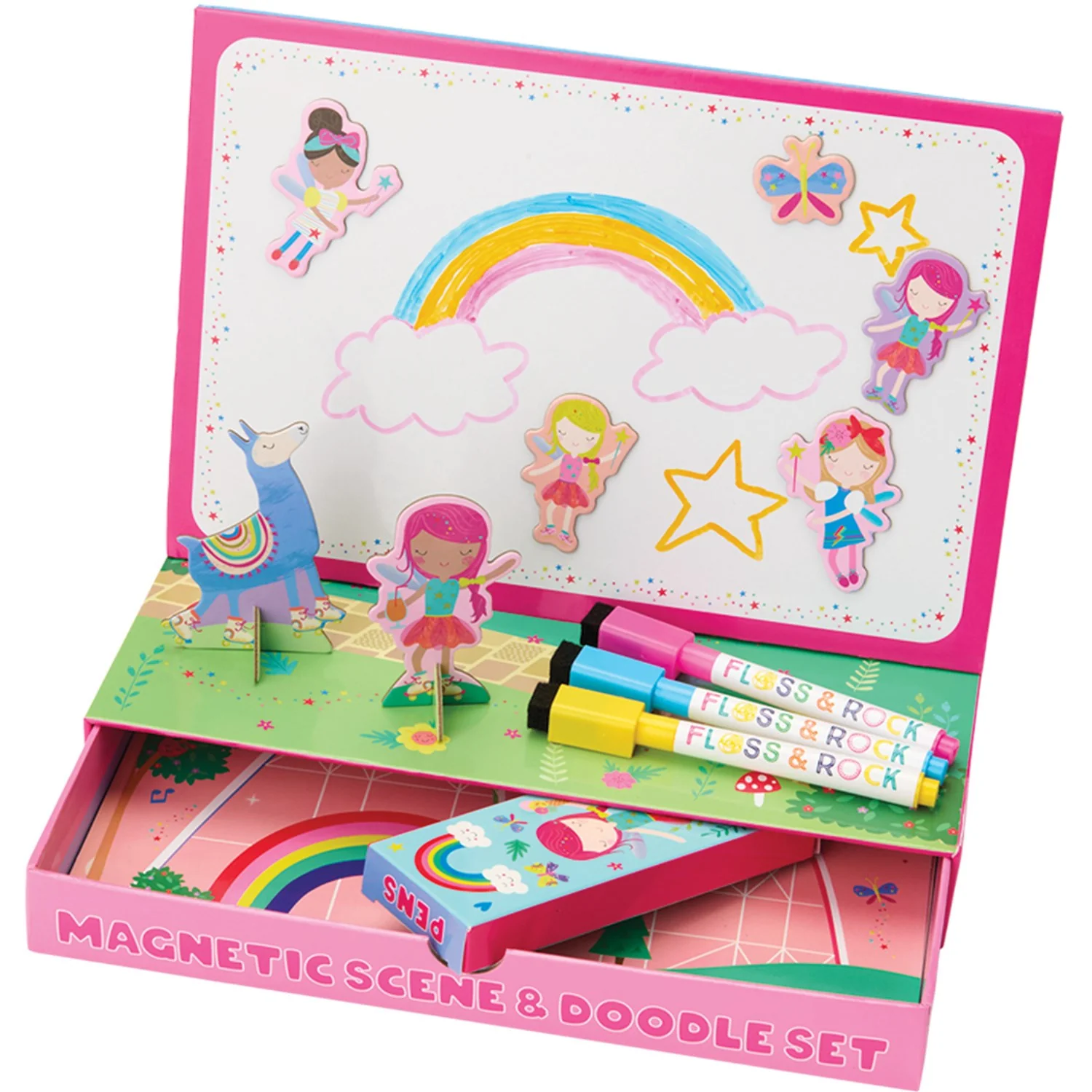 Floss & Rock Magnetisk Lege & Tegnesæt - Rainbow Fe - Image 2