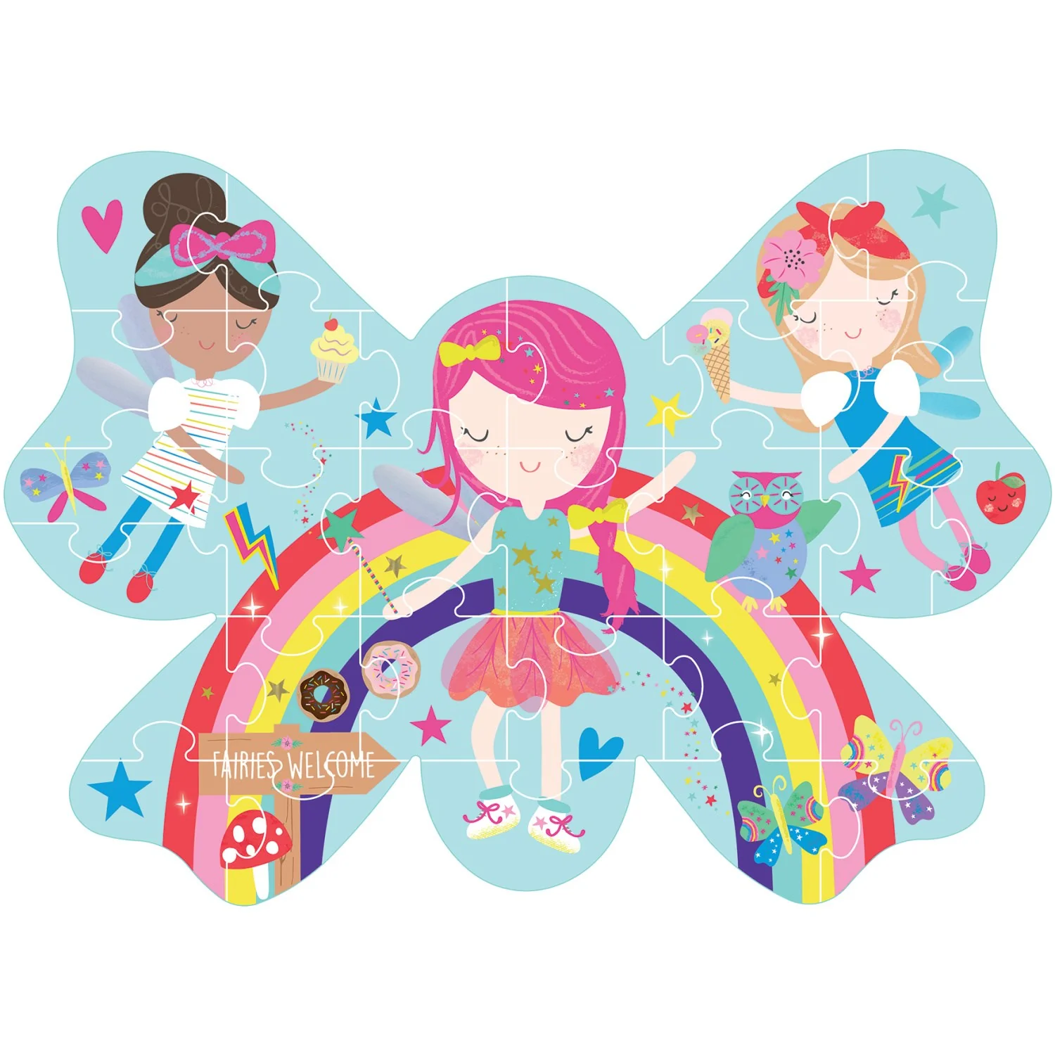Floss & Rock Puslespil I Facon 30 Stk. - Rainbow Fe - Image 3