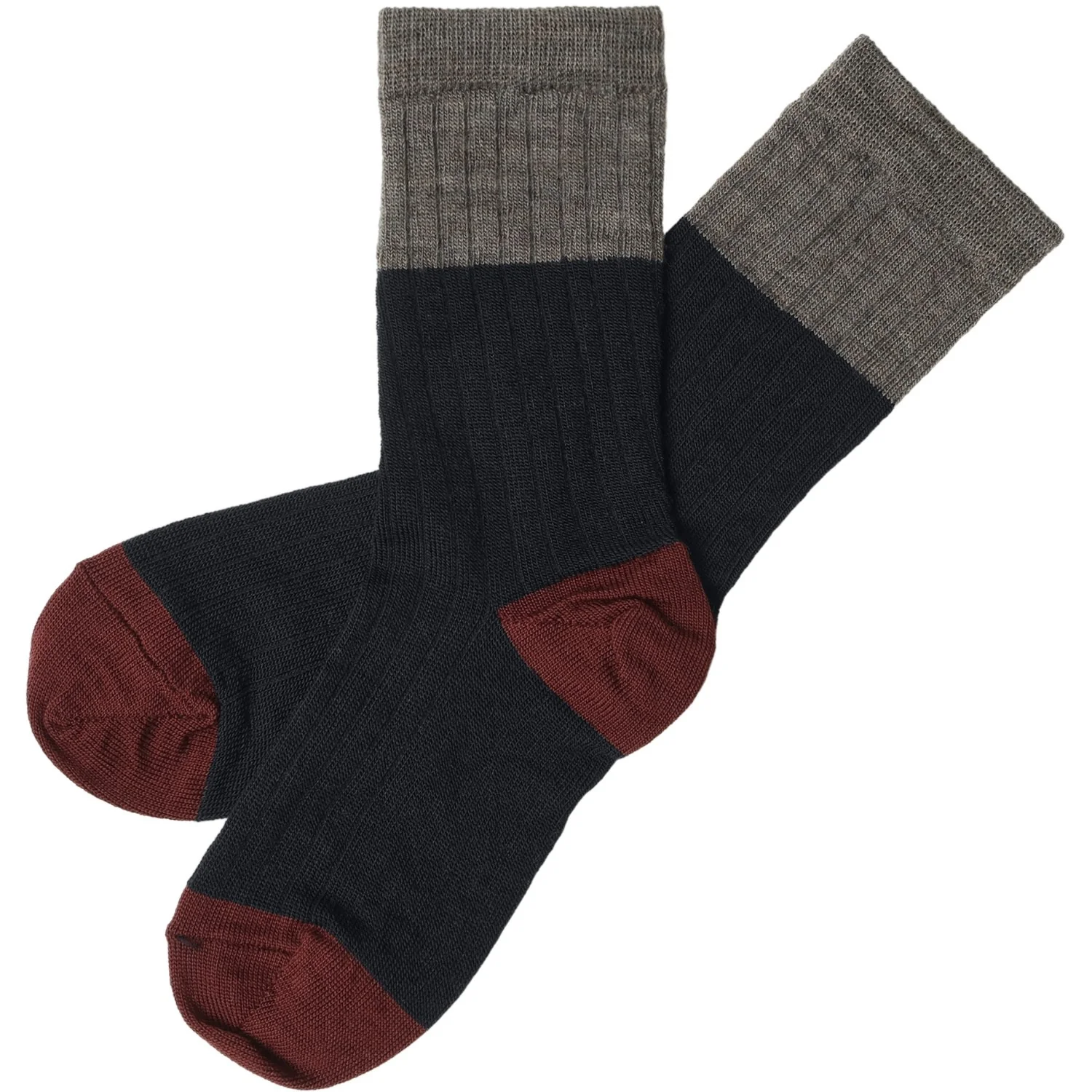 FUB Dark Navy 2-Pak Colour Block Strømper