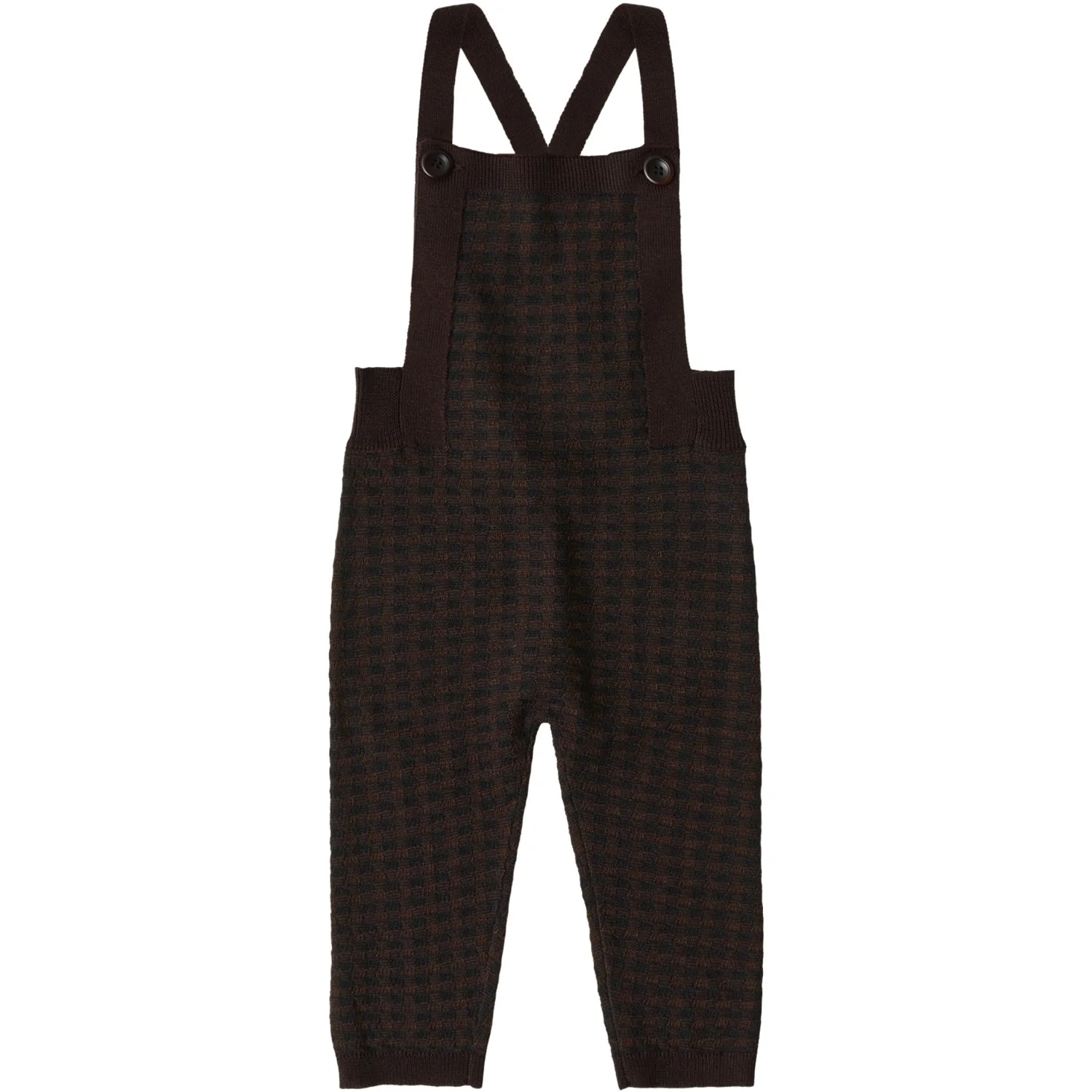 FUB Mocca/Dark Navy Baby Checked Smækbukser