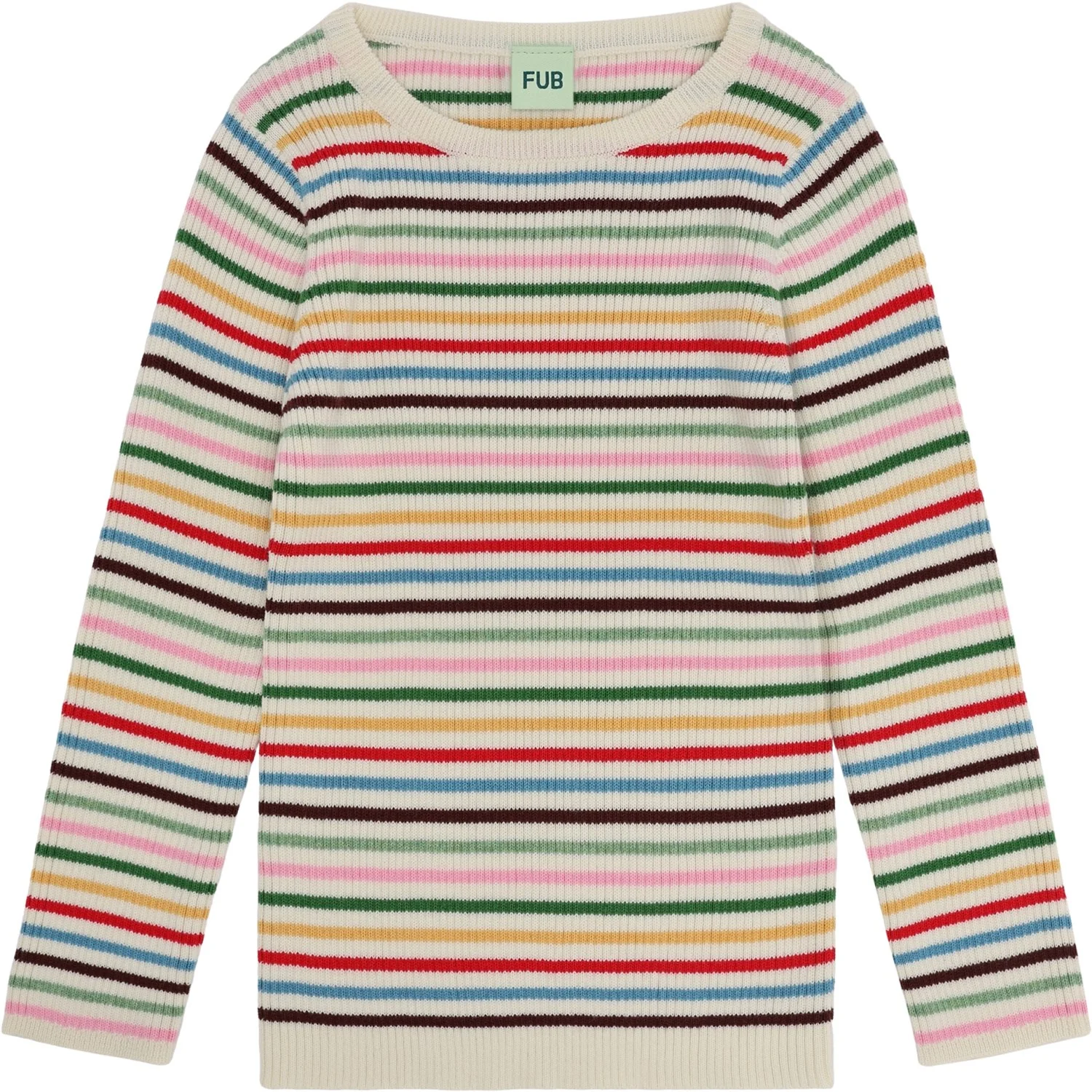 FUB Multi Stripe Rib Bluse