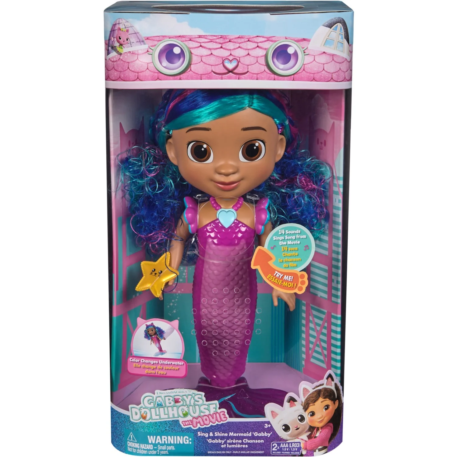 Gabby's Dollhouse Film Syng & Shine Havfrue Gabby 36 Cm