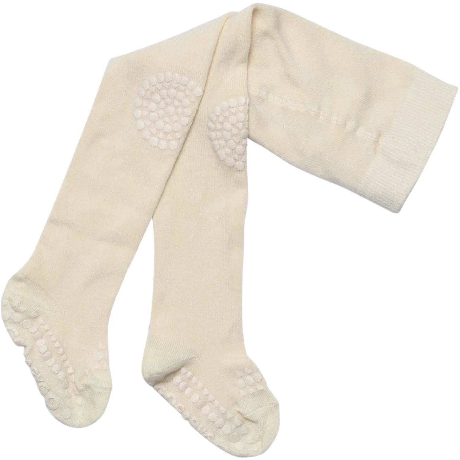 Gobabygo Off White Crawling Strømpebukser Organic Bomuld
