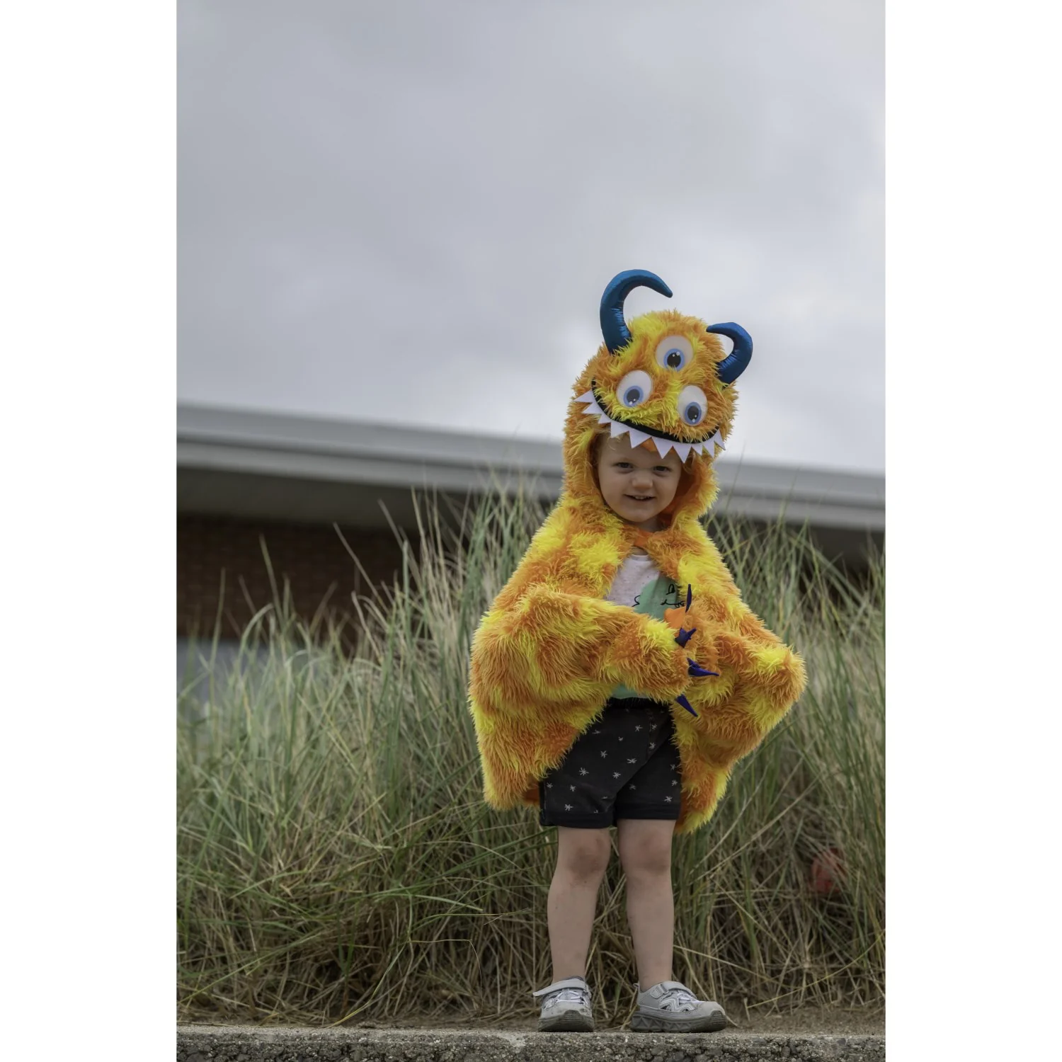 Great Pretenders Giggle The Monster Kappe, Orange/Yellow - Image 3