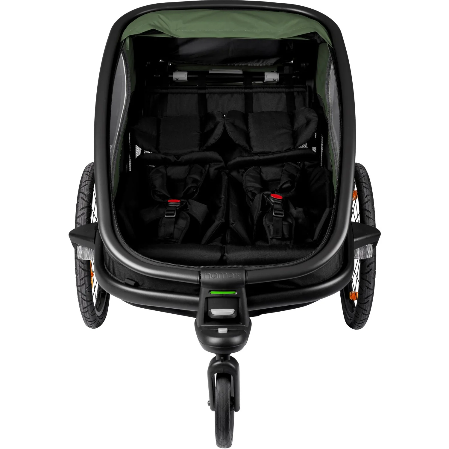 Hamax Cykelanhænger Outback Dobbelt Green/Black - Image 4