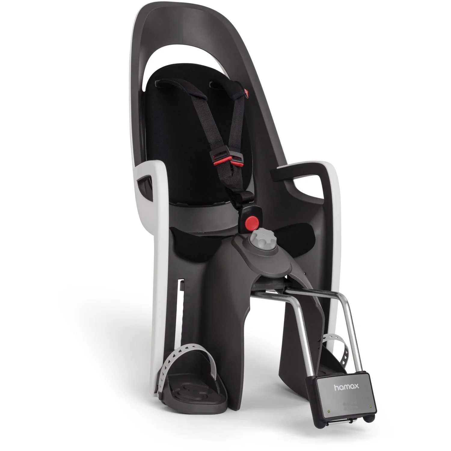 Hamax White/Black Padding Caress Child Bike Sæde Frame Mounted
