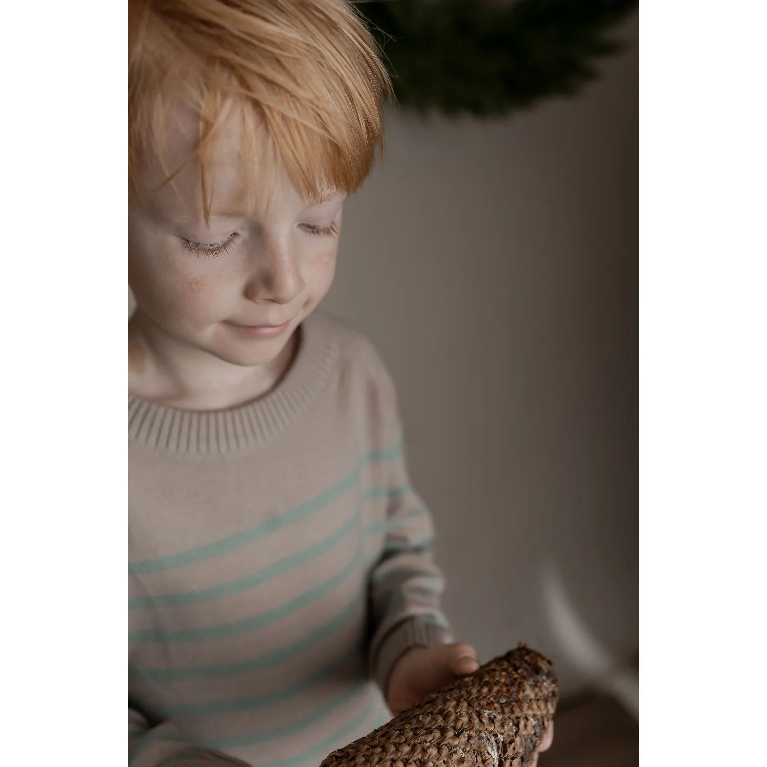 Hanevild Cream Oatmeal Bertil Bluse, Merino Uld - Image 4