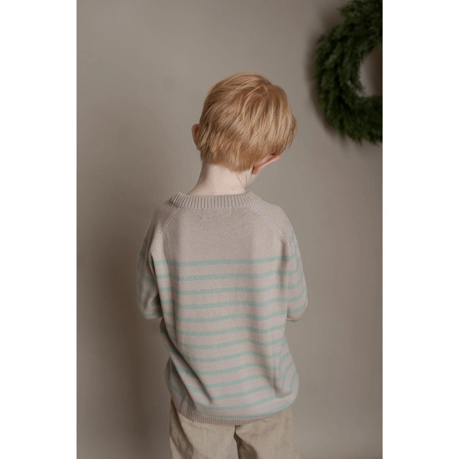 Hanevild Cream Oatmeal Bertil Bluse, Merino Uld - Image 5