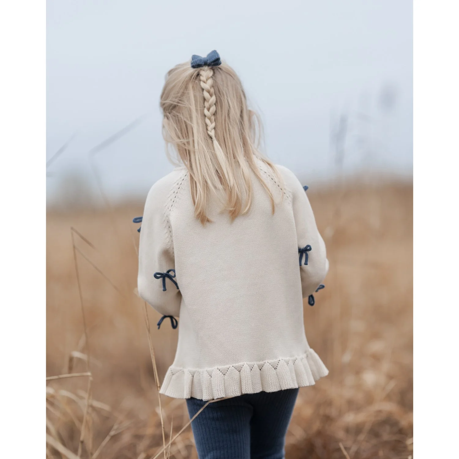 Hanevild Ivory More Bows Sweater - Image 13