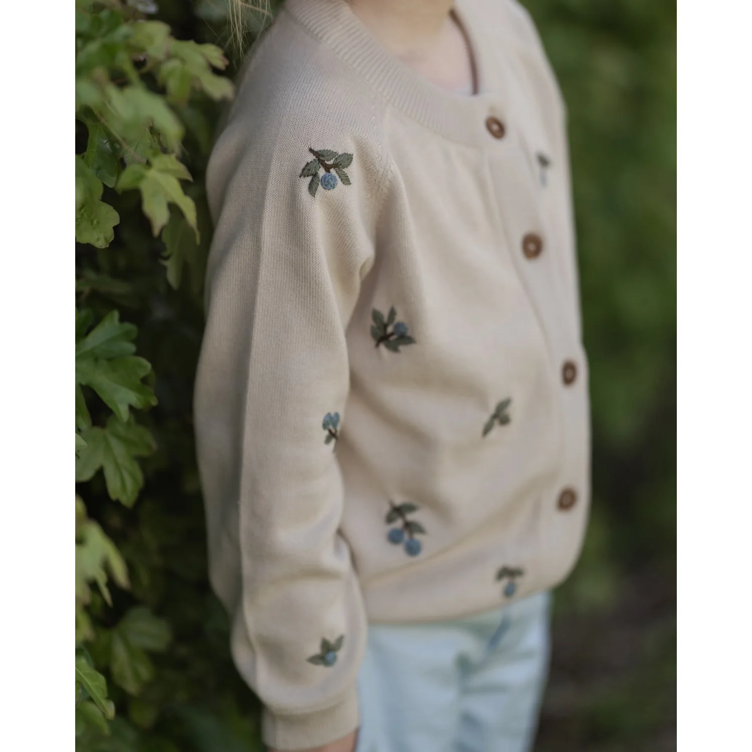 Hanevild Summer Sand Blueberry Cardigan - Image 2