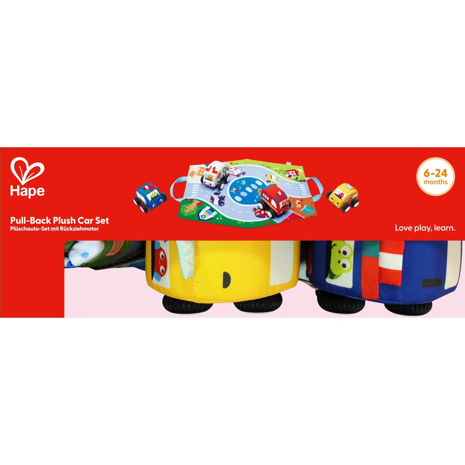 Hape Pull-Back Plys Bilsæt - Image 11