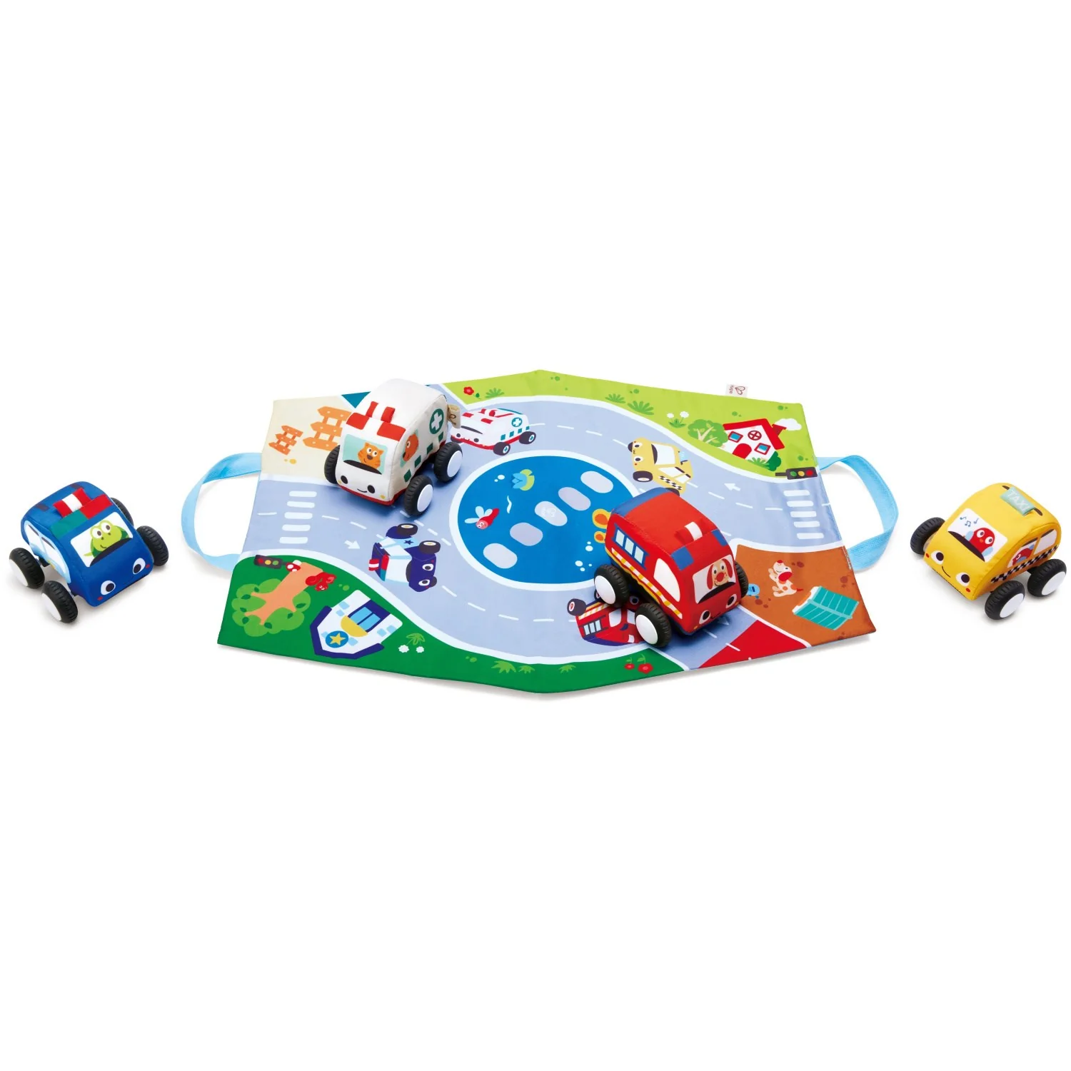 Hape Pull-Back Plys Bilsæt - Image 20