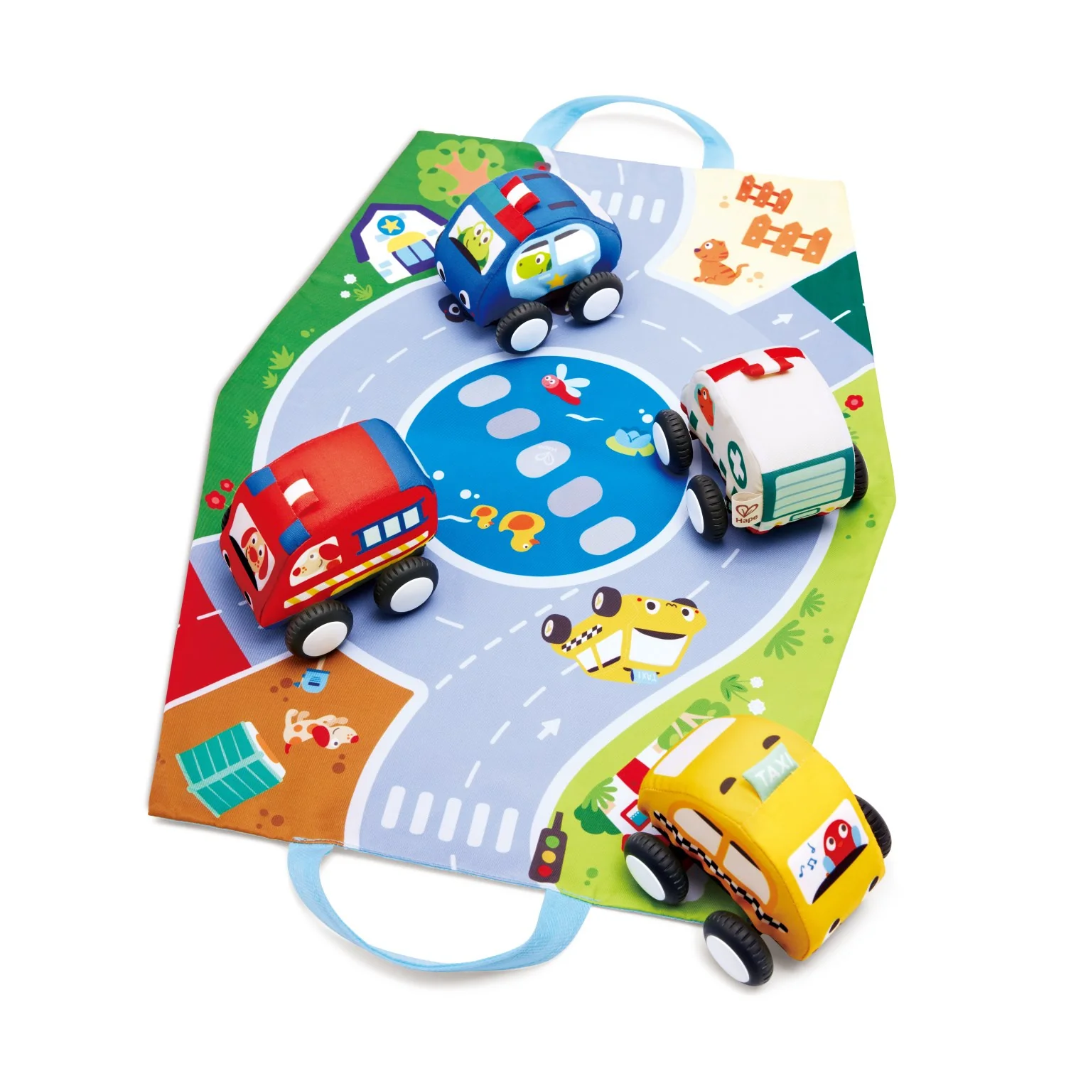 Hape Pull-Back Plys Bilsæt - Image 5
