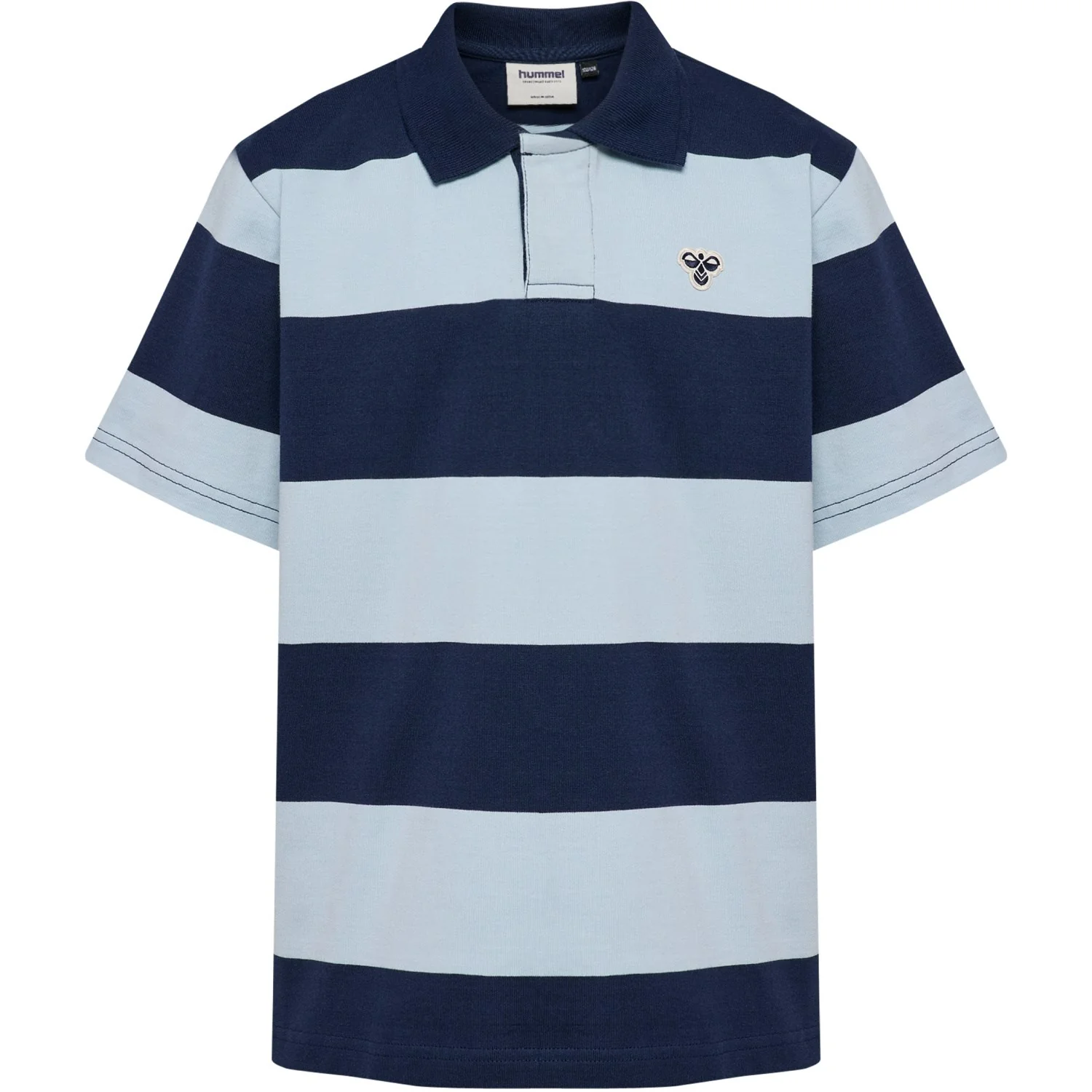 Hummel Dress Blues Jr Loose Striped Polo S/S Bee