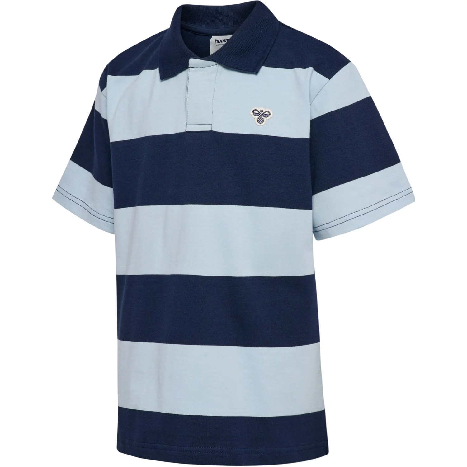 Hummel Dress Blues Jr Loose Striped Polo S/S Bee - Image 3