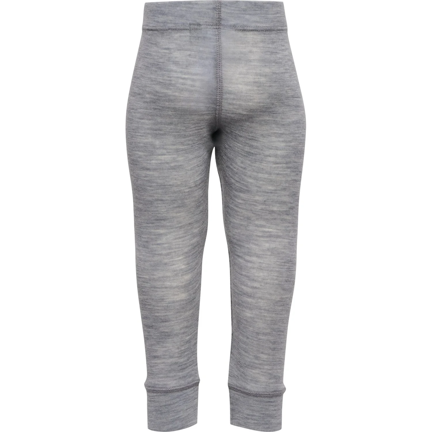 Hummel Grey Melange Mini Uld Rib Leggings - Image 3