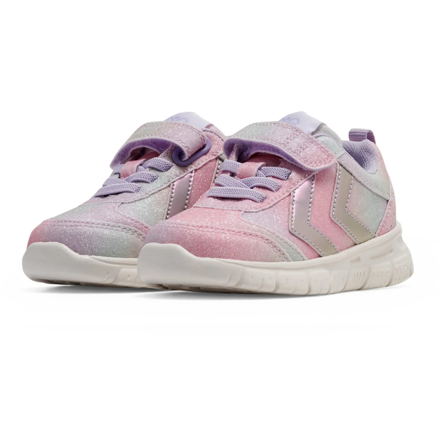 Hummel Multi Color Pink Crosslite Glitter Infant Sneakers - Image 2