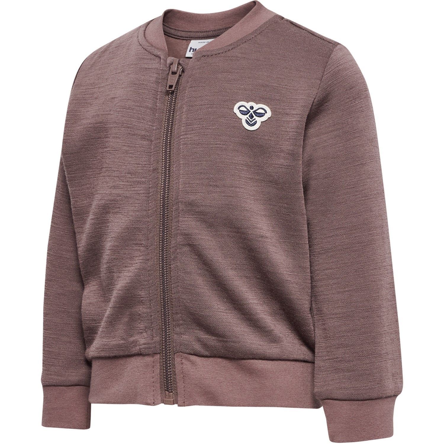 Hummel Twilight Mauve Mini Uld Zip Jakke Bee - Image 3