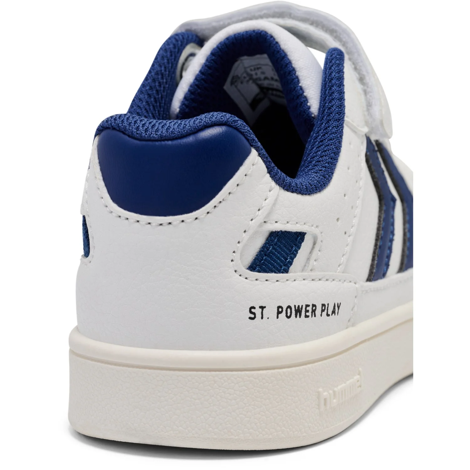 Hummel White/Blue St Power Play Jr Sneakers - Image 4