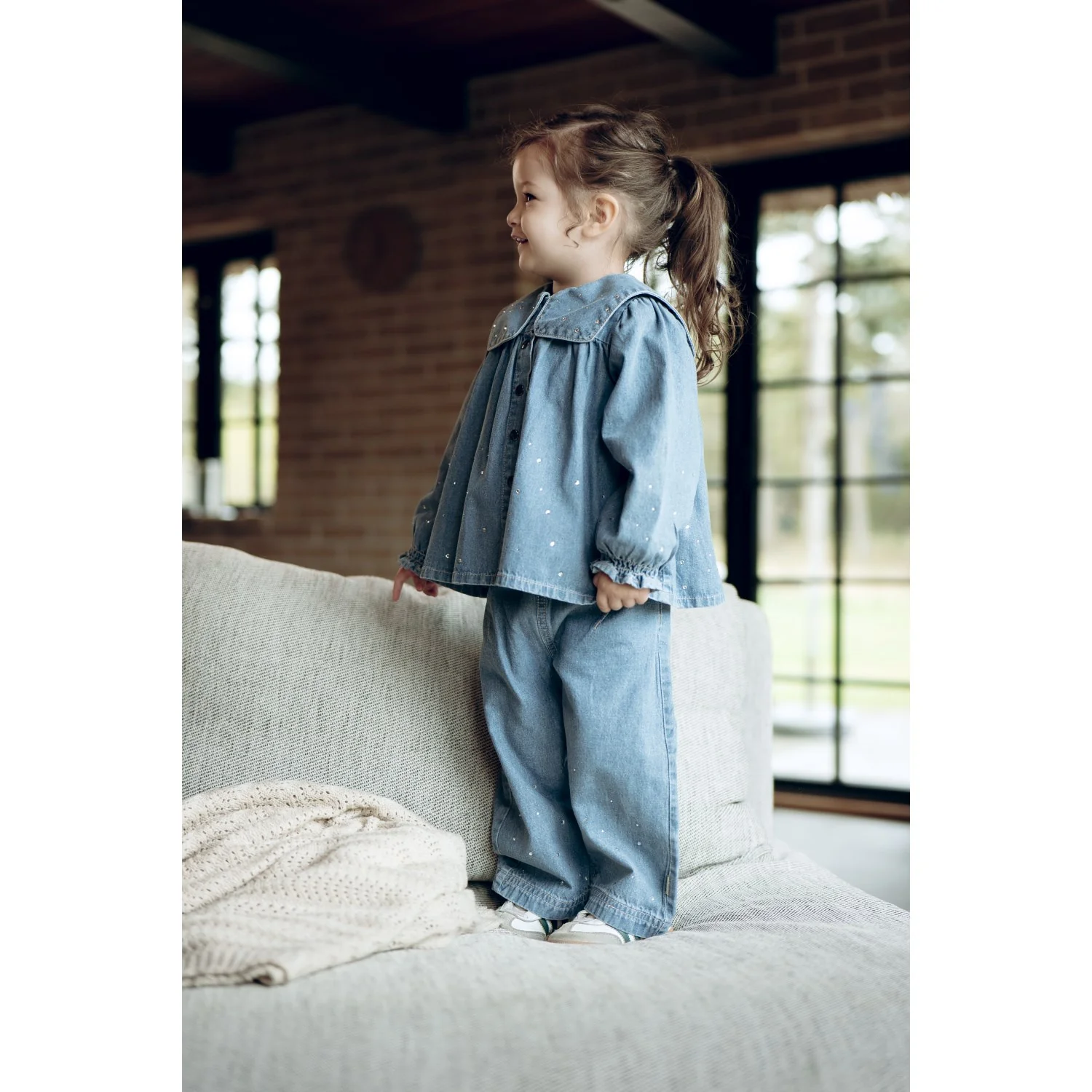 Hust & Claire Blue Denim Theresa Denim W.Studs - Image 3