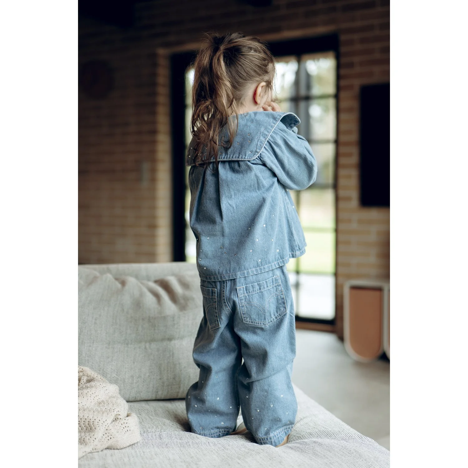 Hust & Claire Blue Denim Theresa Denim W.Studs - Image 4