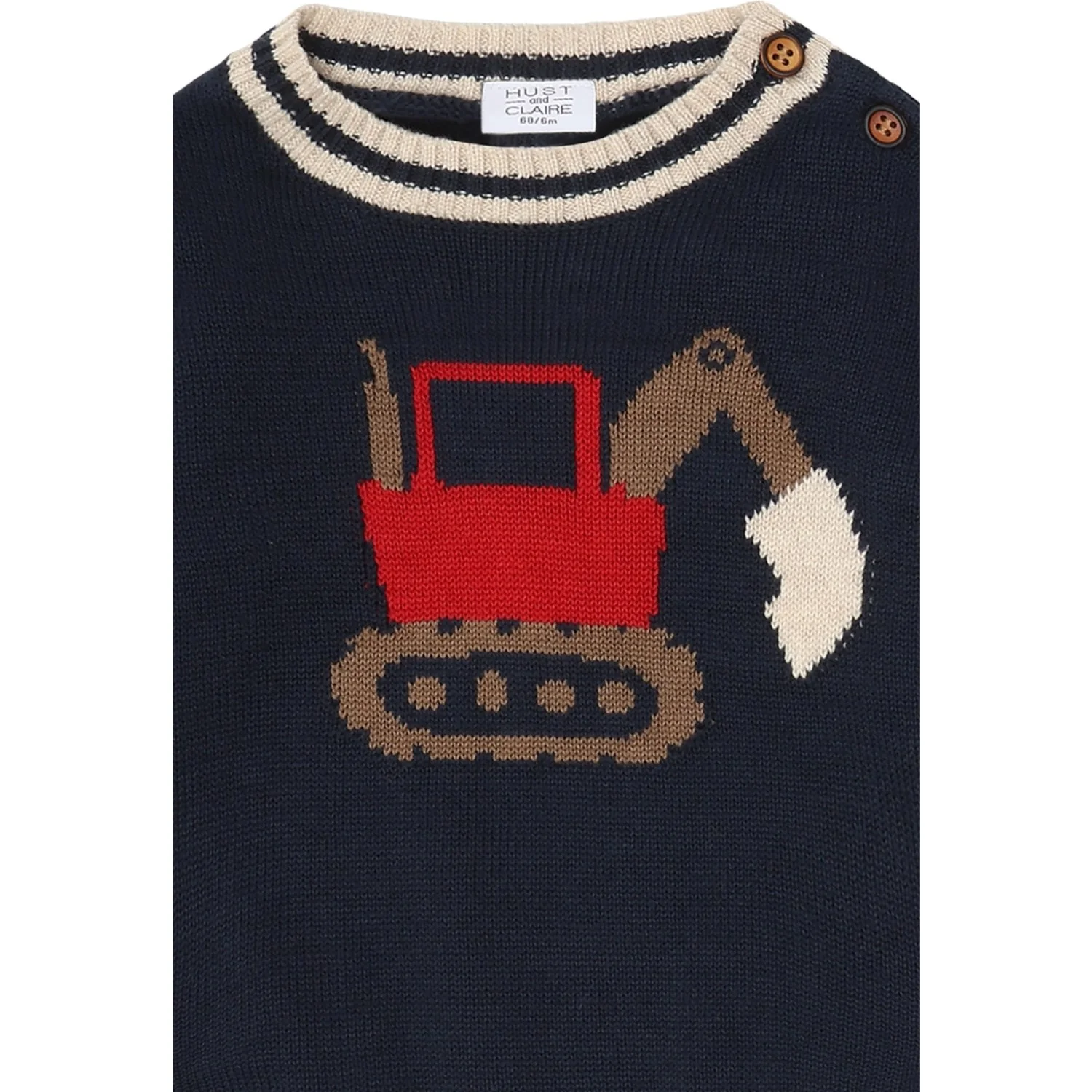 Hust & Claire More Navy Pilou Strik Backhoe - Image 2