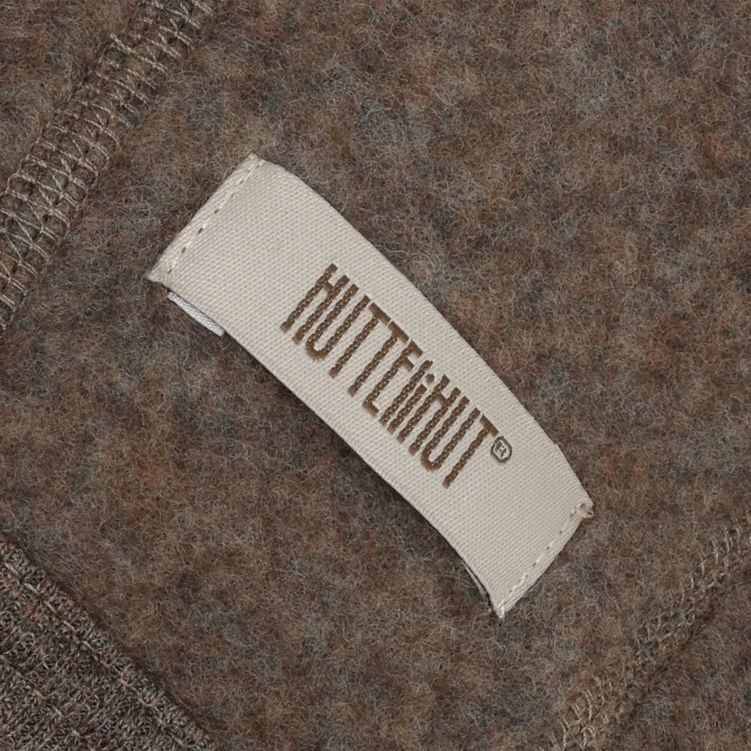 Huttelihut Brown Melange Bonnet Uld Fleece - Image 2