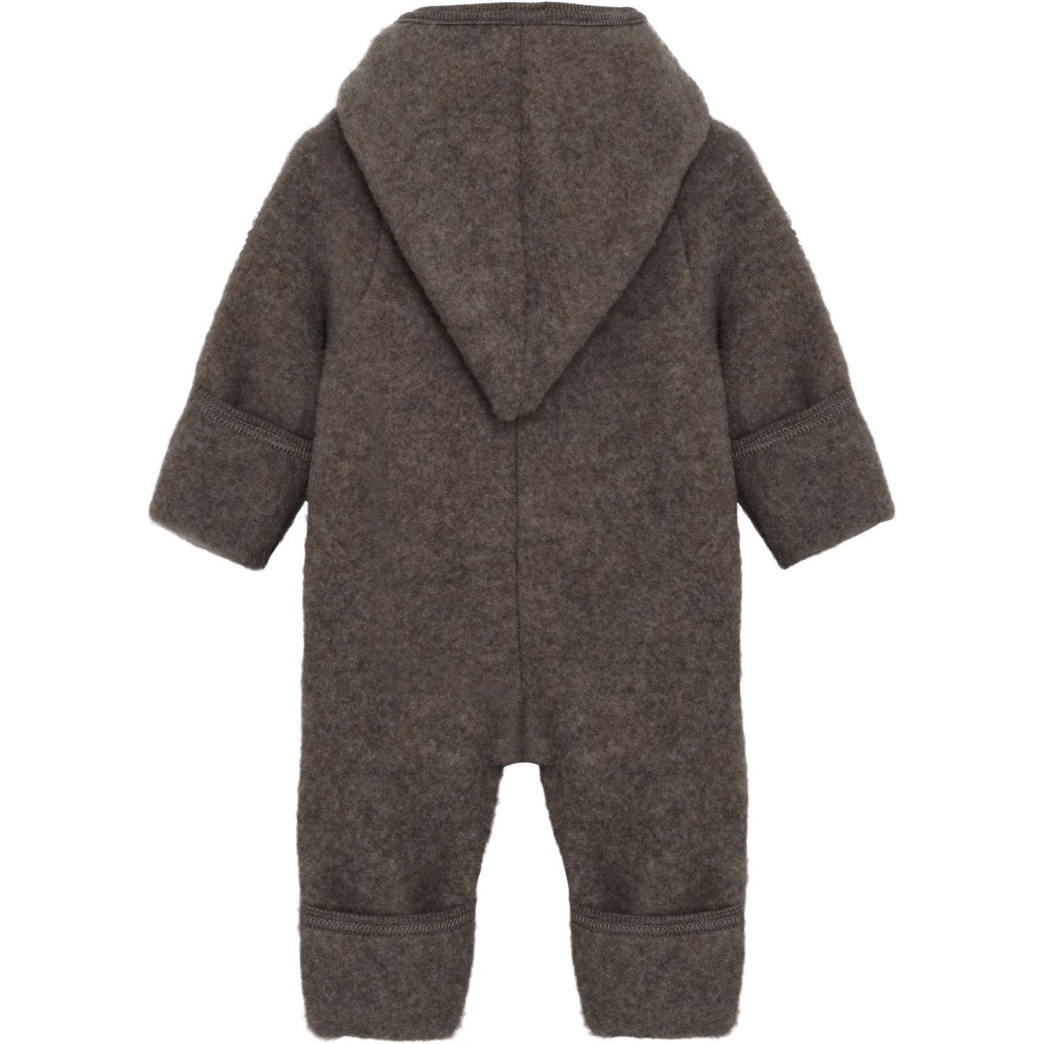 Huttelihut Brown Melange Køredragt Pixie Uld Fleece - Image 2