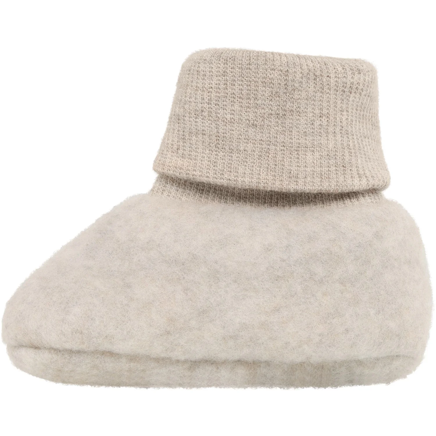 Huttelihut Camel Melange Footies Uld Fleece - Image 3