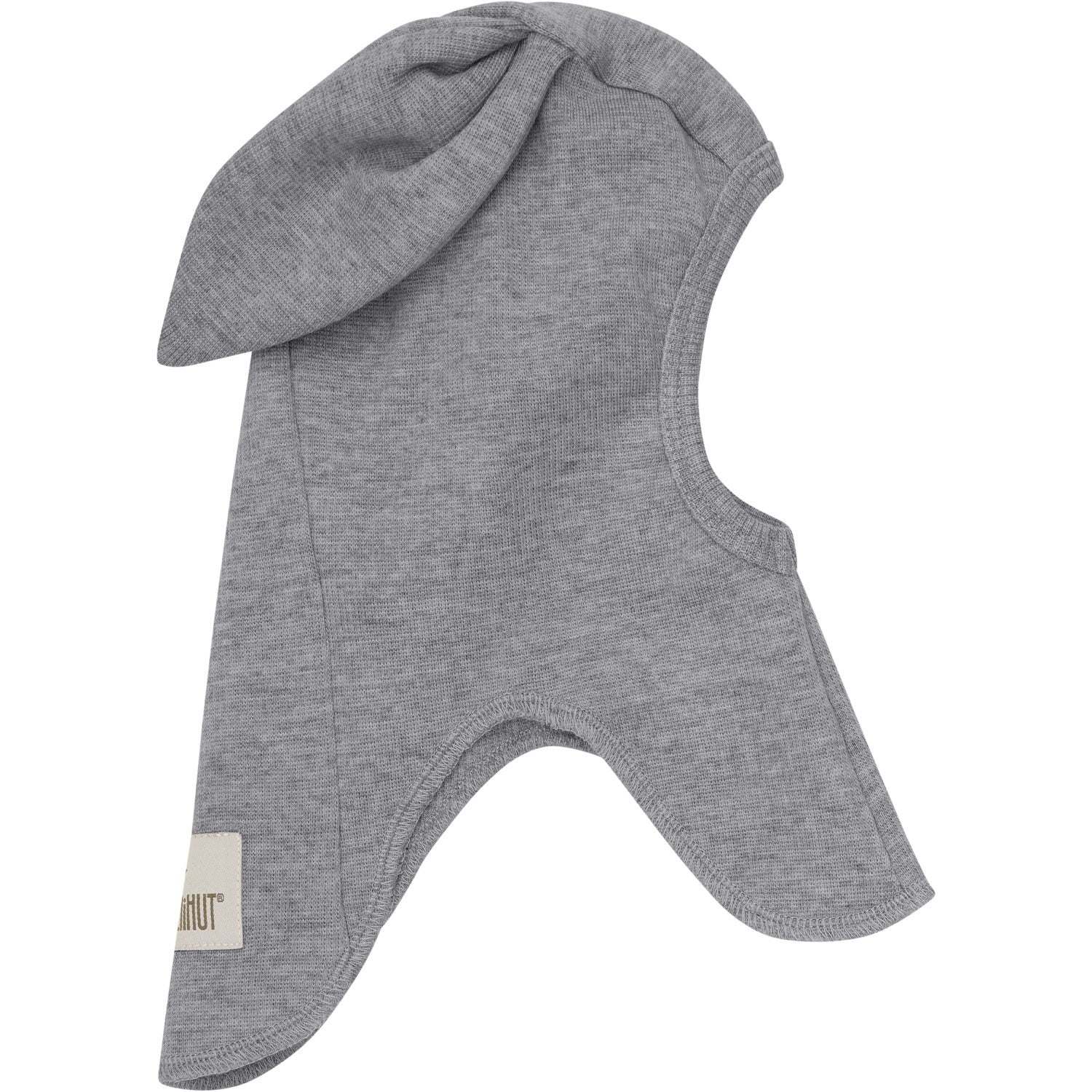 Huttelihut Medium Grey Melange Elefanthue Ears Uld Rib - Image 3
