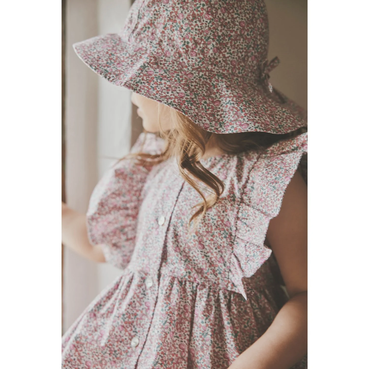Huttelihut Plumeria Summer Hat In Liberty Stof - Image 2