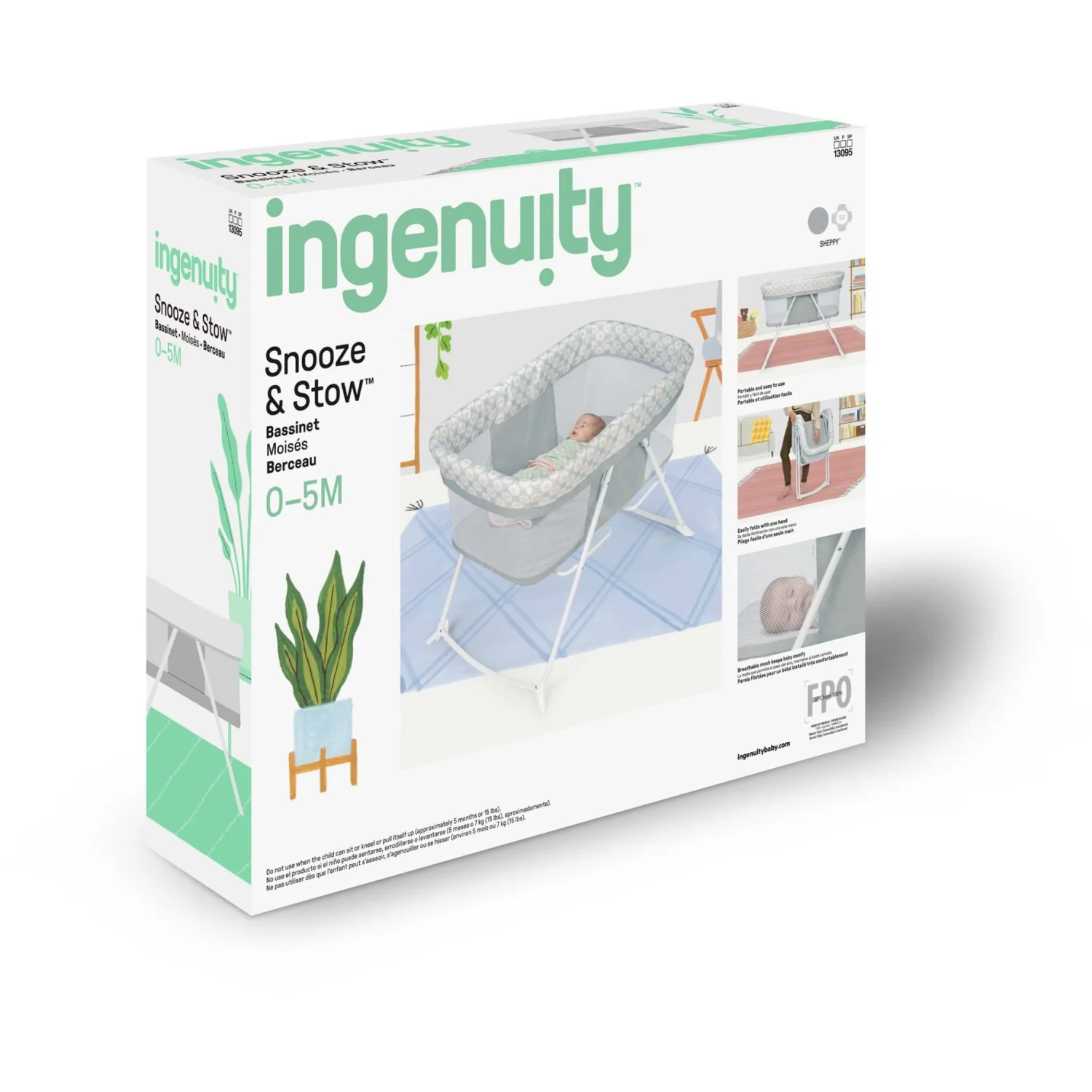 Ingenuity Grey Vugge "Soothe & Stow" - Image 8