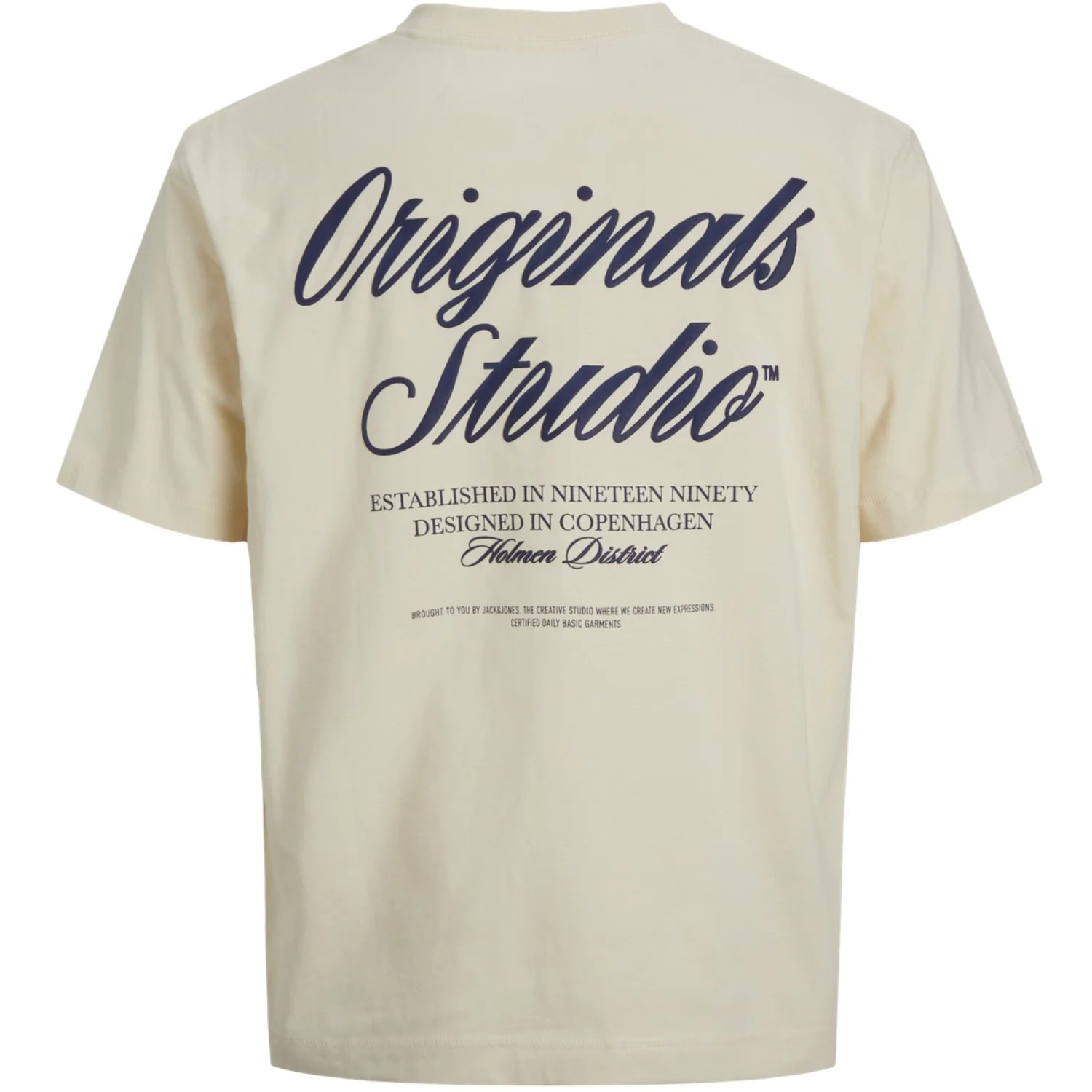 Jack & Jones Junior Antique White Jornorrebro Typo Tee Ss Crew Neck Sn Jnr - Image 4