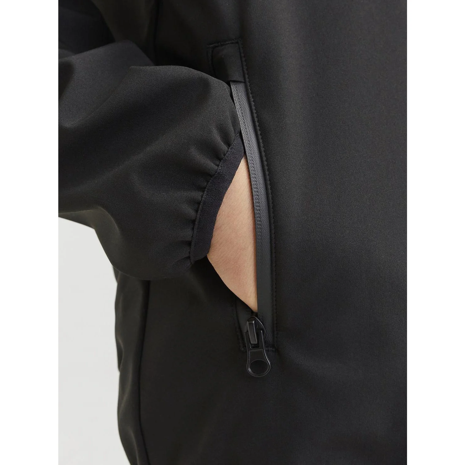 Jack & Jones Junior Black Jjetheo Softshell Jakke Noos Jnr - Image 4