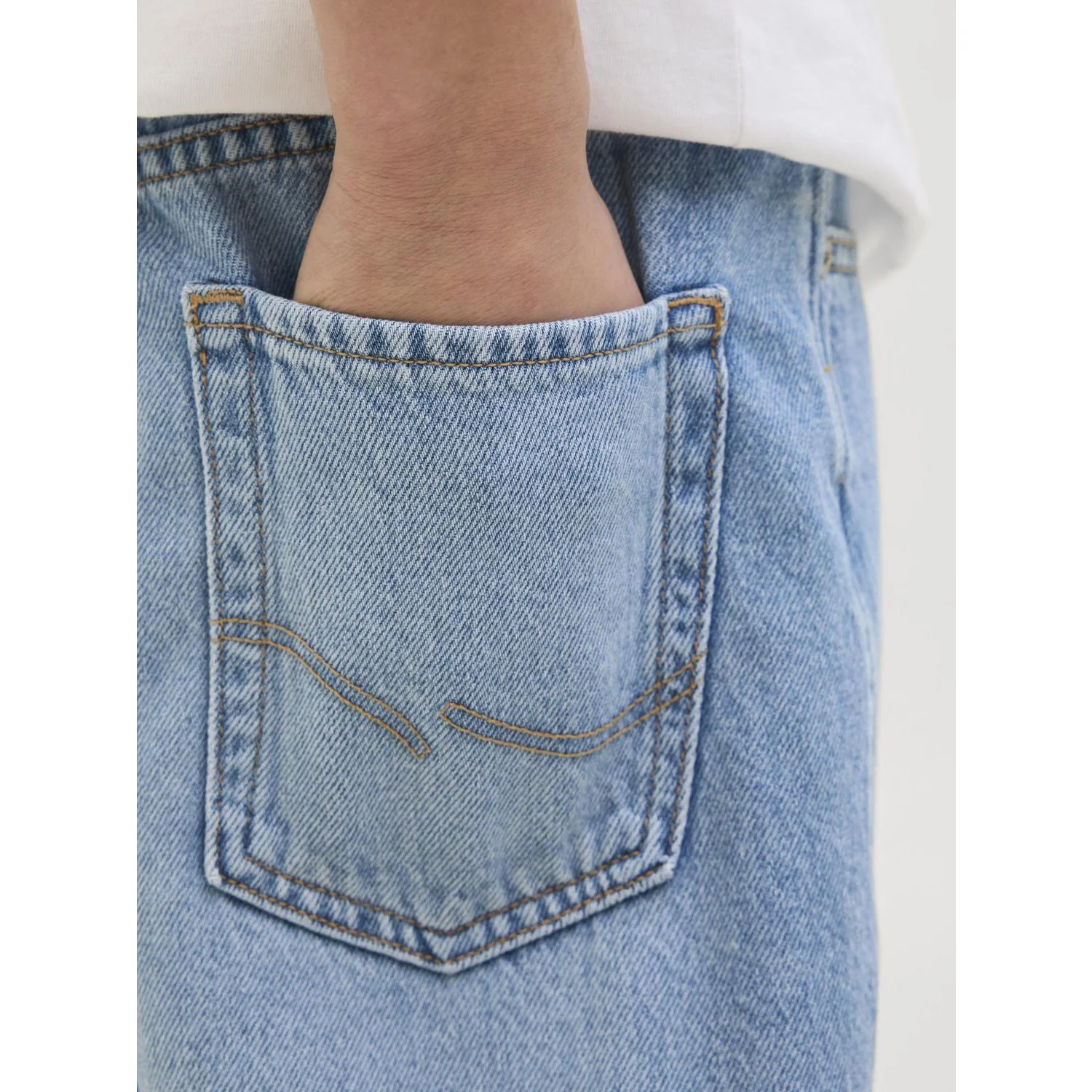 Jack & Jones Junior Blue Denim Jjitony Jjoriginal Shorts Akm 920 Sn Jnr - Image 5