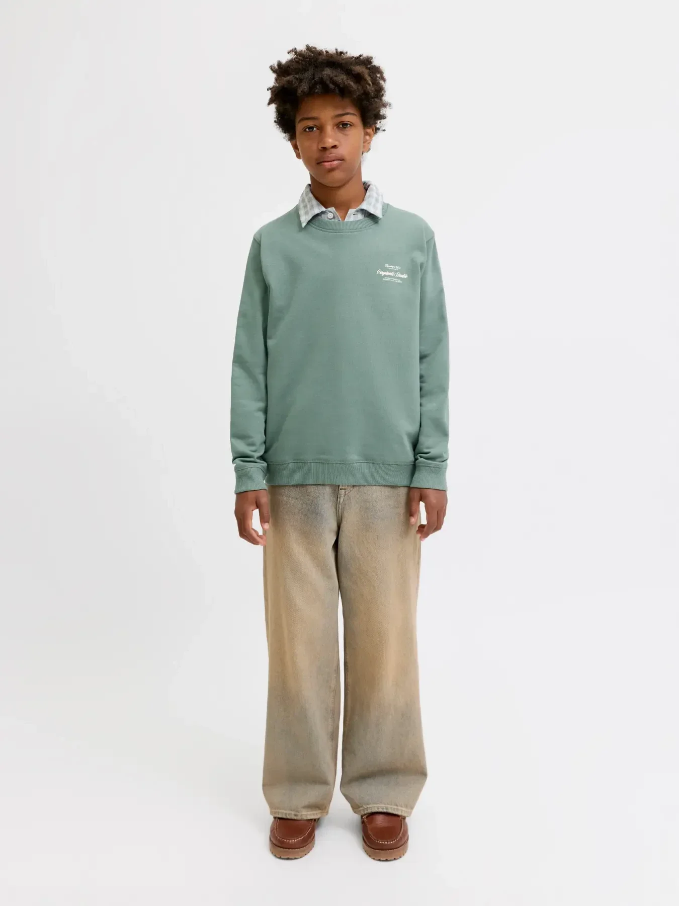 Jack & Jones Junior Laurel Wreath Jornorrebro Typo Back Sweat Cn Jnr - Image 2