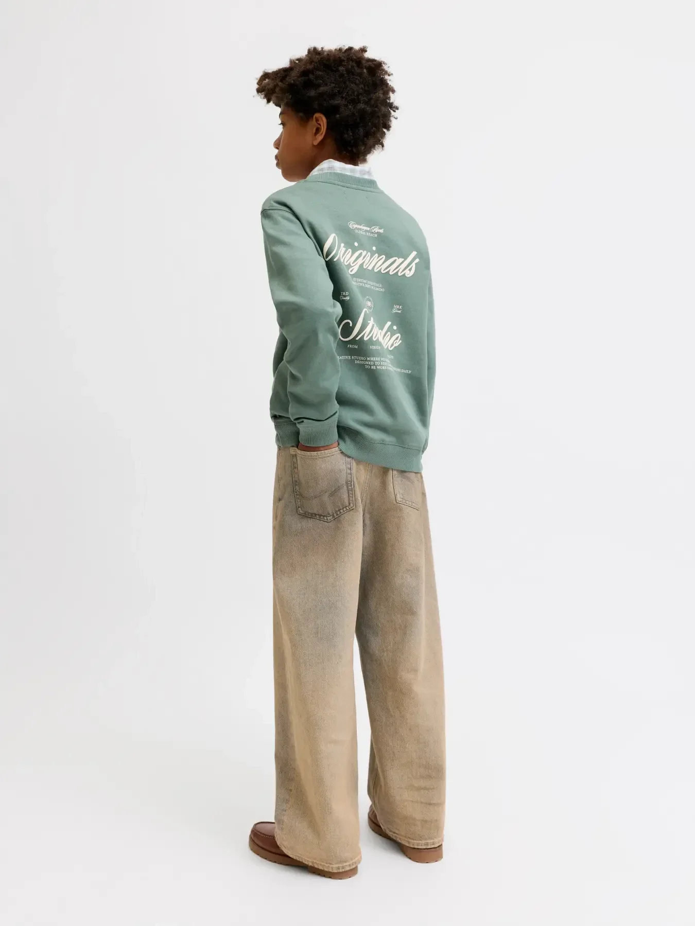 Jack & Jones Junior Laurel Wreath Jornorrebro Typo Back Sweat Cn Jnr - Image 5