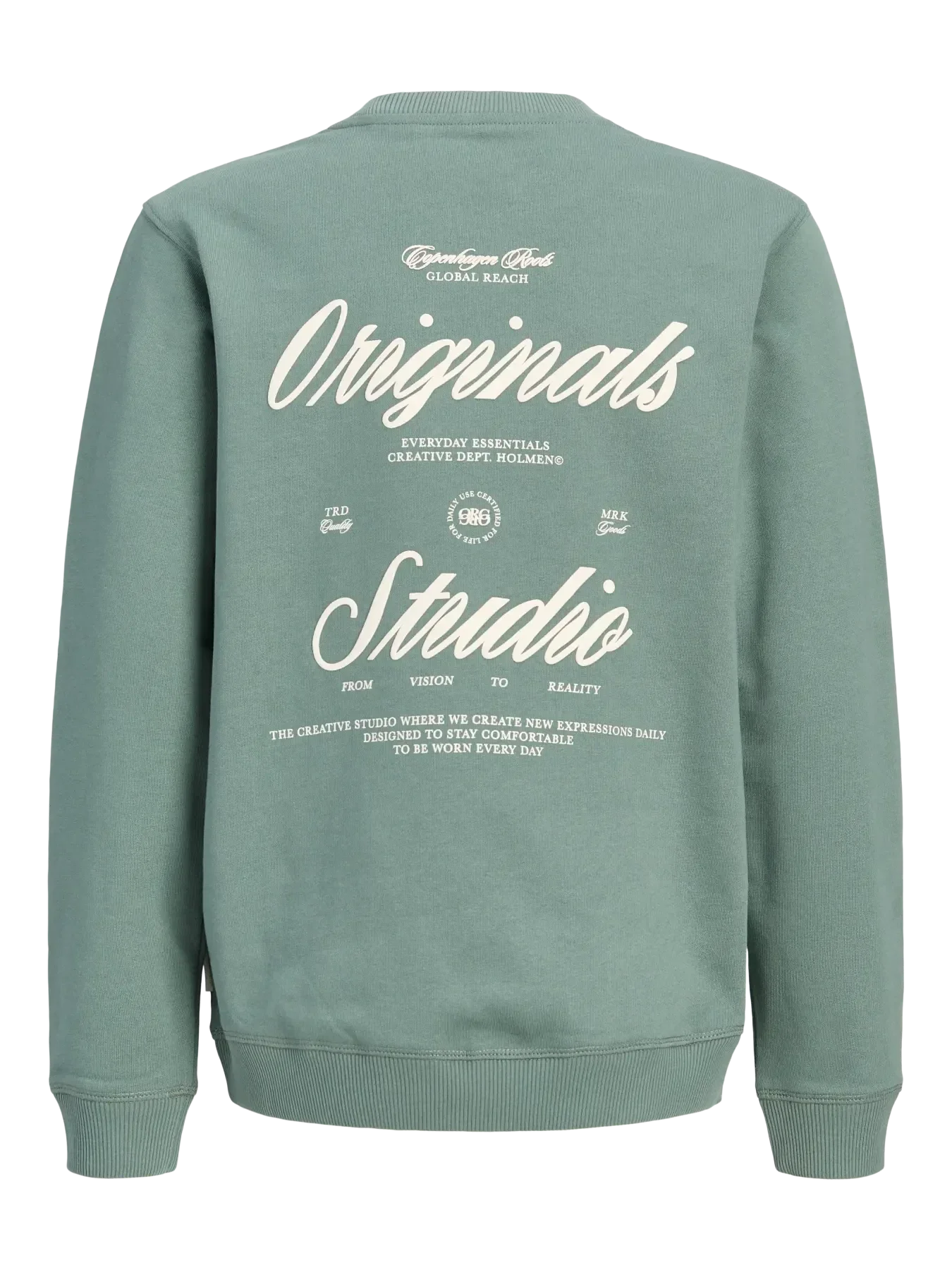 Jack & Jones Junior Laurel Wreath Jornorrebro Typo Back Sweat Cn Jnr - Image 9