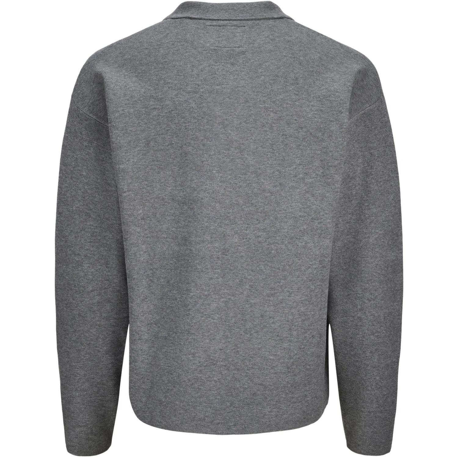 Jack & Jones Junior Medium Grey Melange Jprblabradfort Strik Polo Ln Jnr - Image 2