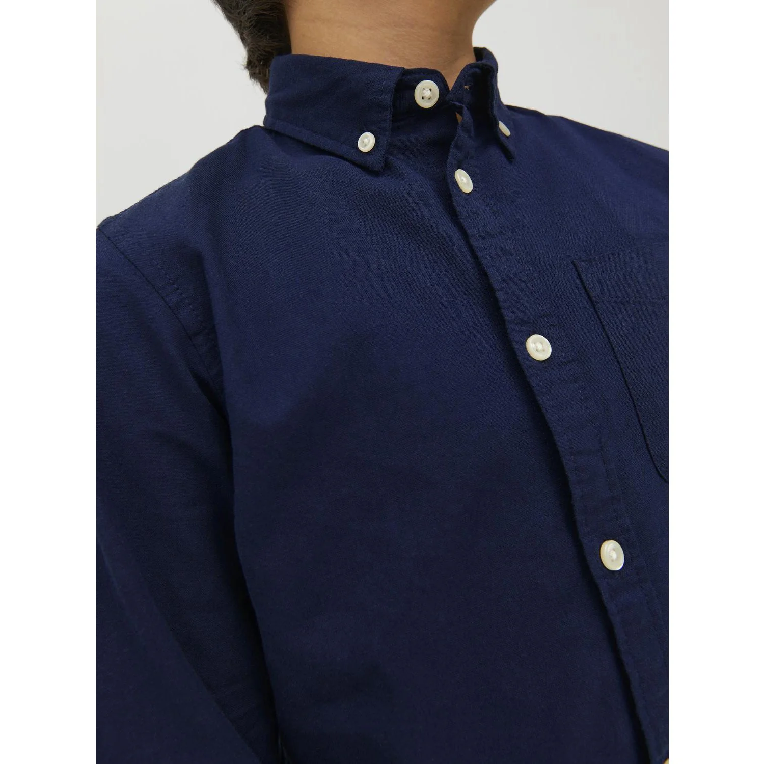 Jack & Jones Junior Navy Blazer Jjeoxford Skjorte L/S Noos Jnr - Image 4