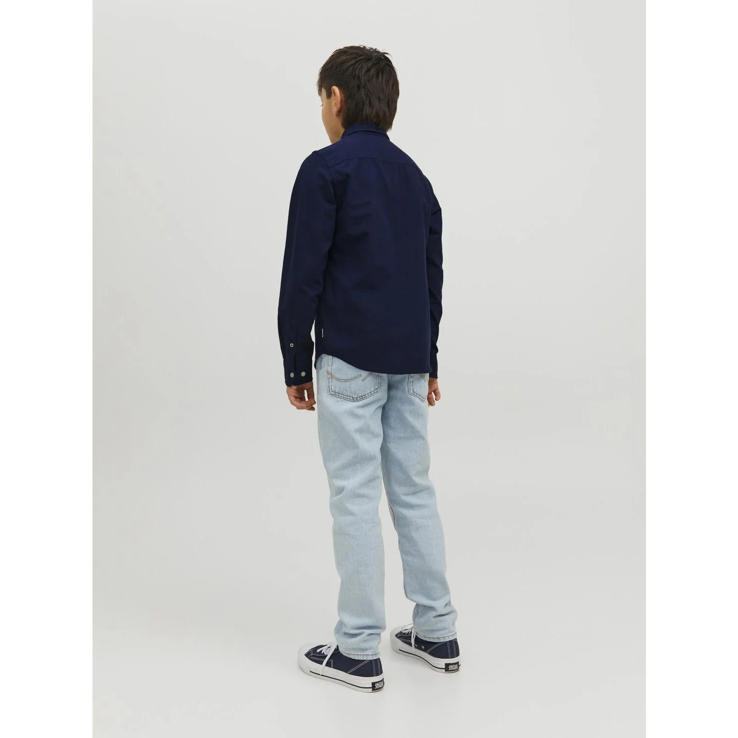 Jack & Jones Junior Navy Blazer Jjeoxford Skjorte L/S Noos Jnr - Image 5