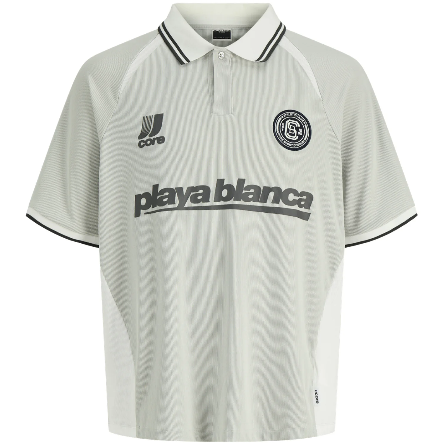 Jack & Jones Junior Vapor Blue Jcoclub Ribbed Football Polo Ss Jnr