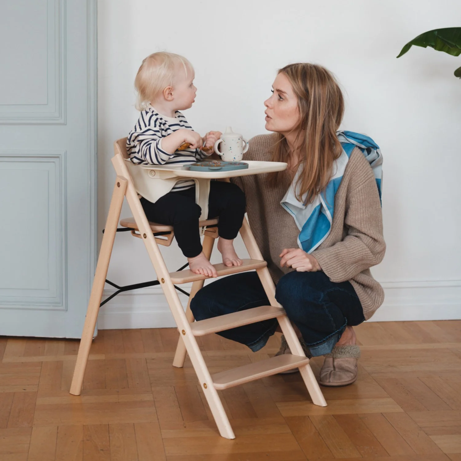 KAOS Natural Klapp Højstol Bøg - Image 2