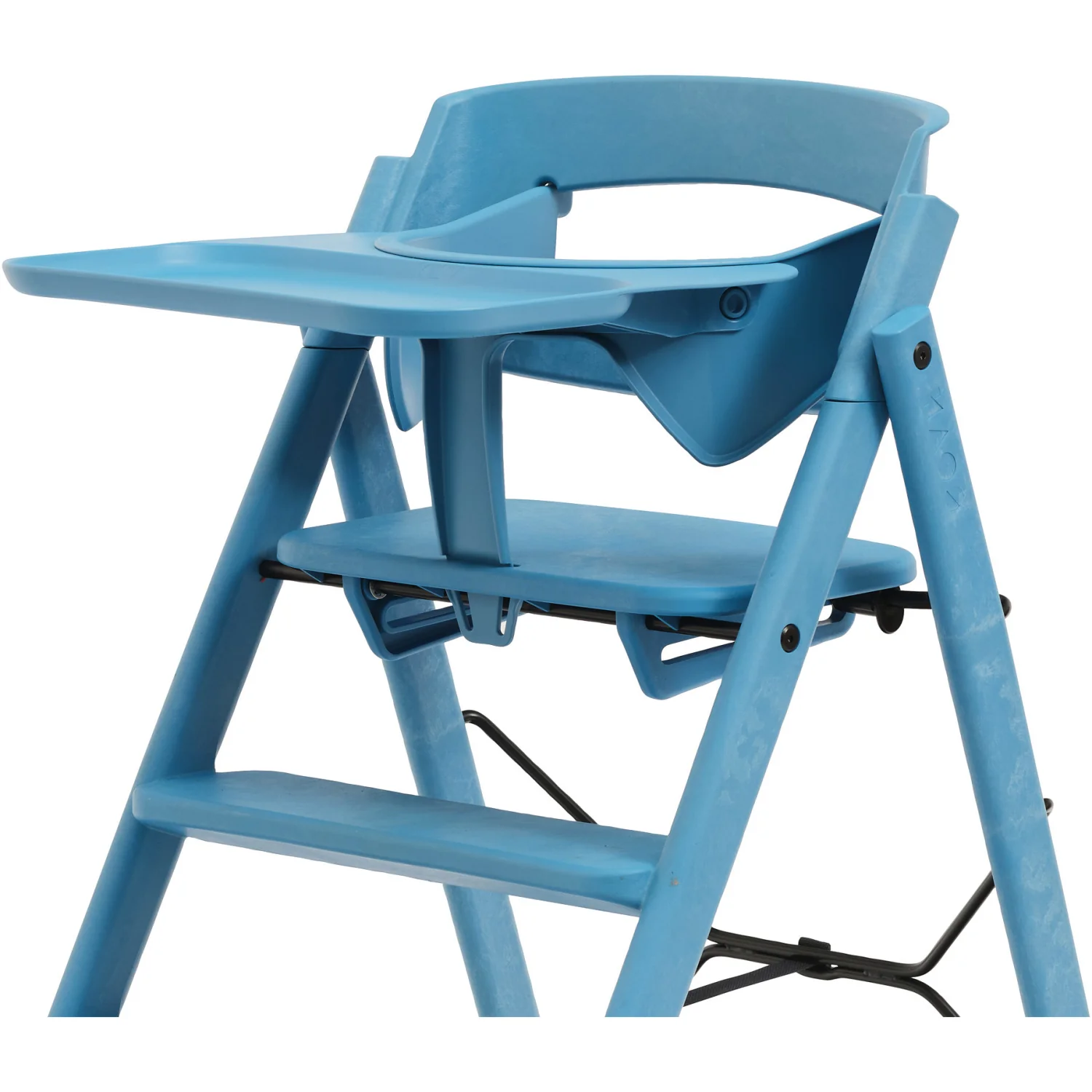 KAOS Swedish Blue Klapp Højstol Recycled Med KLAPP® Sikkerhedsbøjle Og Bakke Bundle - Image 4