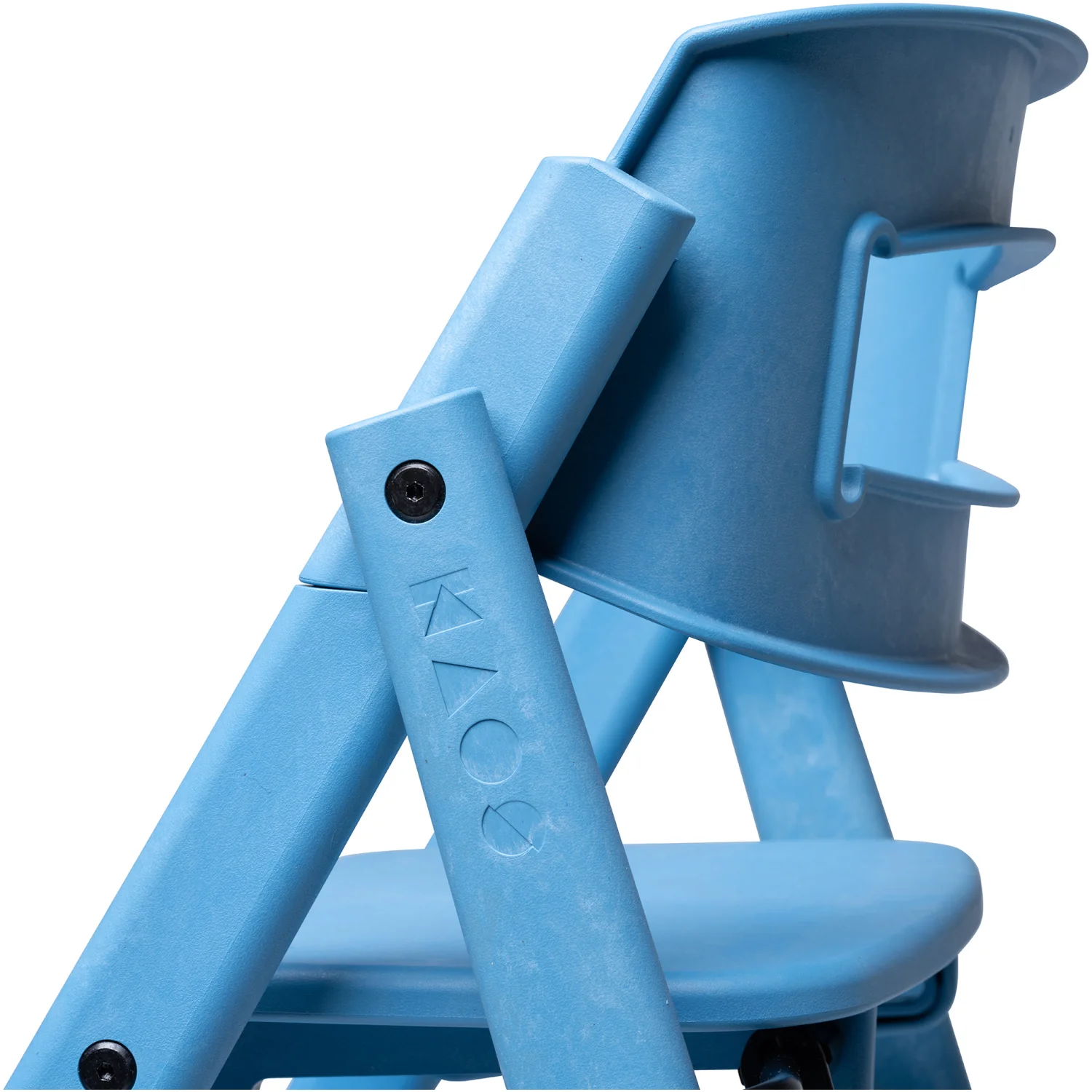 KAOS Swedish Blue Klapp Højstol Recycled Med KLAPP® Sikkerhedsbøjle Og Bakke Bundle - Image 5