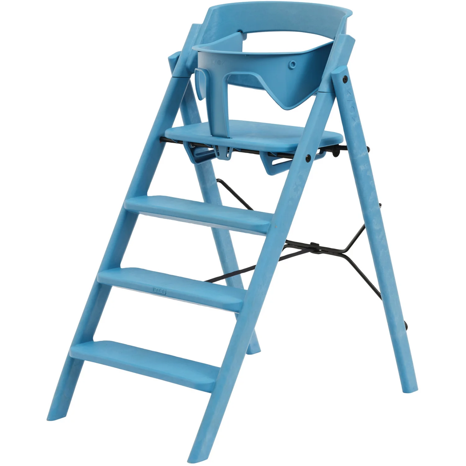 KAOS Swedish Blue Klapp Højstol Recycled Med KLAPP® Sikkerhedsbøjle Og Bakke Bundle - Image 8