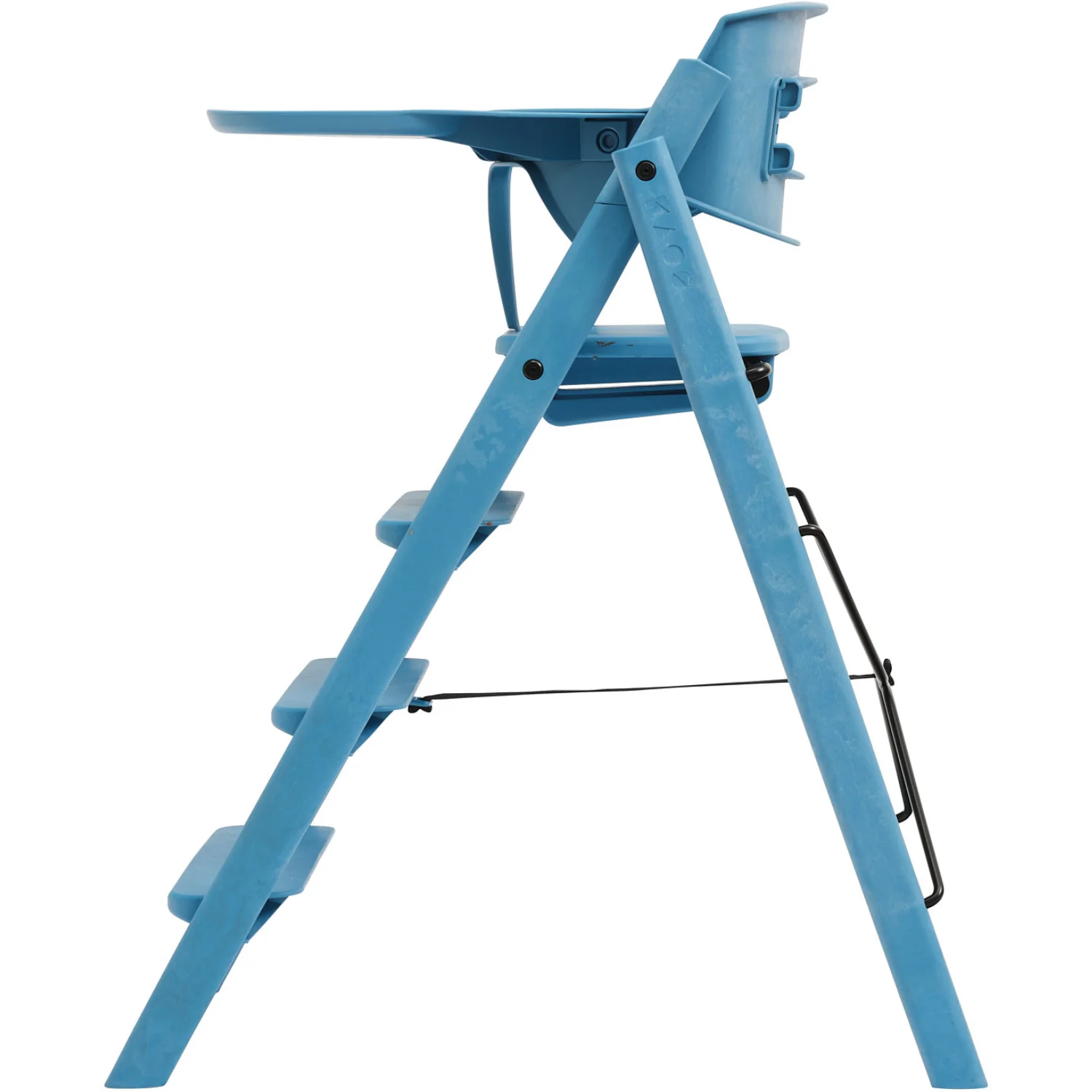 KAOS Swedish Blue Klapp Højstol Recycled Med KLAPP® Sikkerhedsbøjle Og Bakke Bundle - Image 9