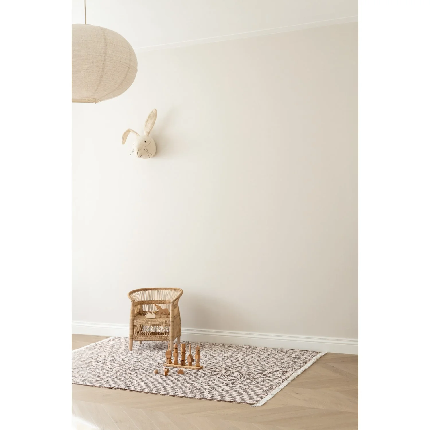 KAS Kopenhagen Brow & Nautral Brown Stripes Rug 140X200 - Image 4